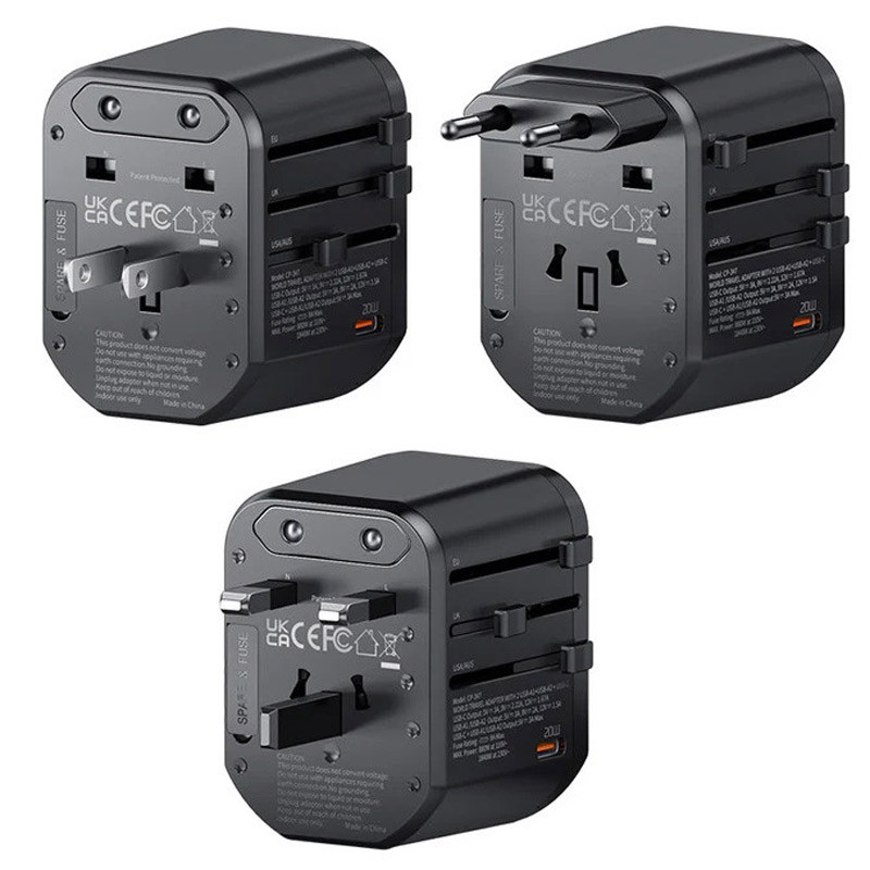 کلگی فست شارژ Mcdodo CP-347 3Port 3A PD 20W