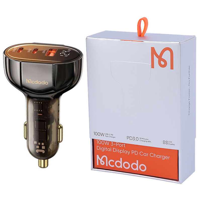 شارژر فندکی فست شارژ Mcdodo CC-2310 QC3.0 PD3.0 5A 100W