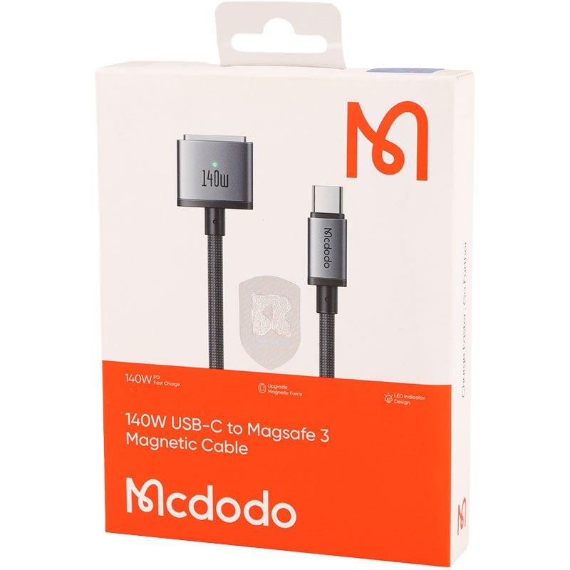 کابل تبدیل فست شارژ Mcdodo CA-147 Type-C To MagSafe 3 5A PD 140W 2m