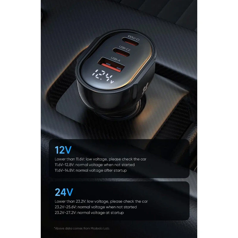 شارژر فندکی فست شارژ Mcdodo CC-445 3.25A QC3.0 PD3.0 65W