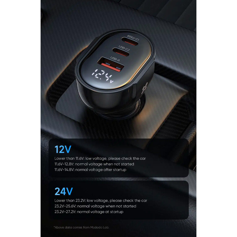 شارژر فندکی فست شارژ Mcdodo CC-445 3.25A QC3.0 PD3.0 65W