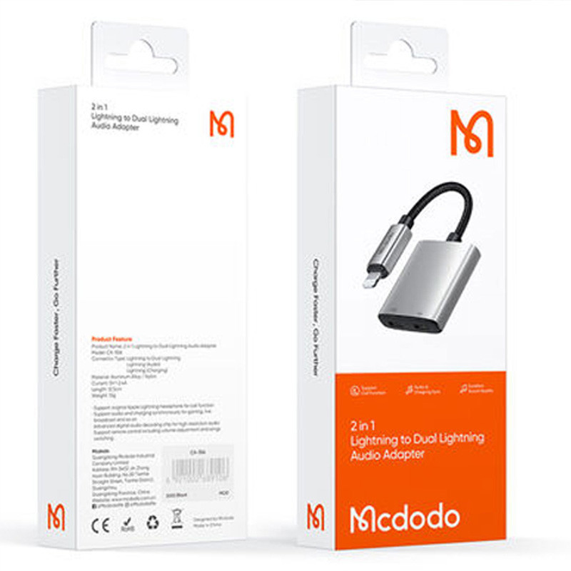 تبدیل Mcdodo CA-556 Lightning To Dual Lightning