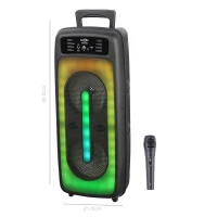 اسپیکر چمدانی بلوتوثی رم و فلش خور Greatnice GTS-1556 + میکروفون