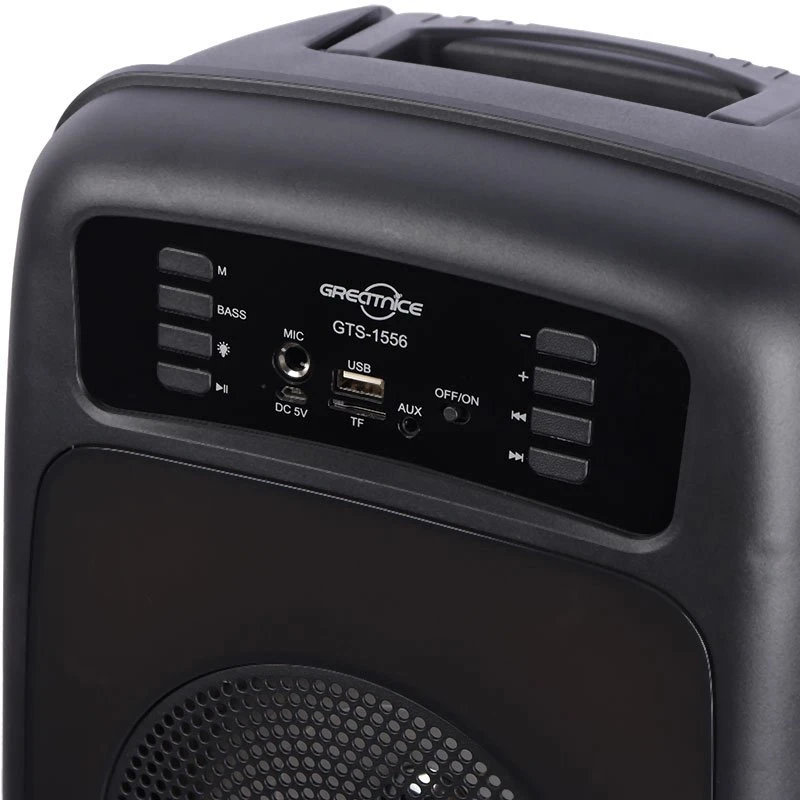 اسپیکر چمدانی بلوتوثی رم و فلش خور Greatnice GTS-1556 + میکروفون