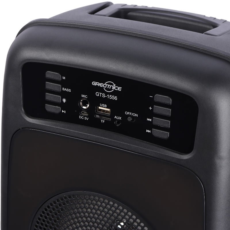 اسپیکر چمدانی بلوتوثی رم و فلش خور Greatnice GTS-1556 + میکروفون