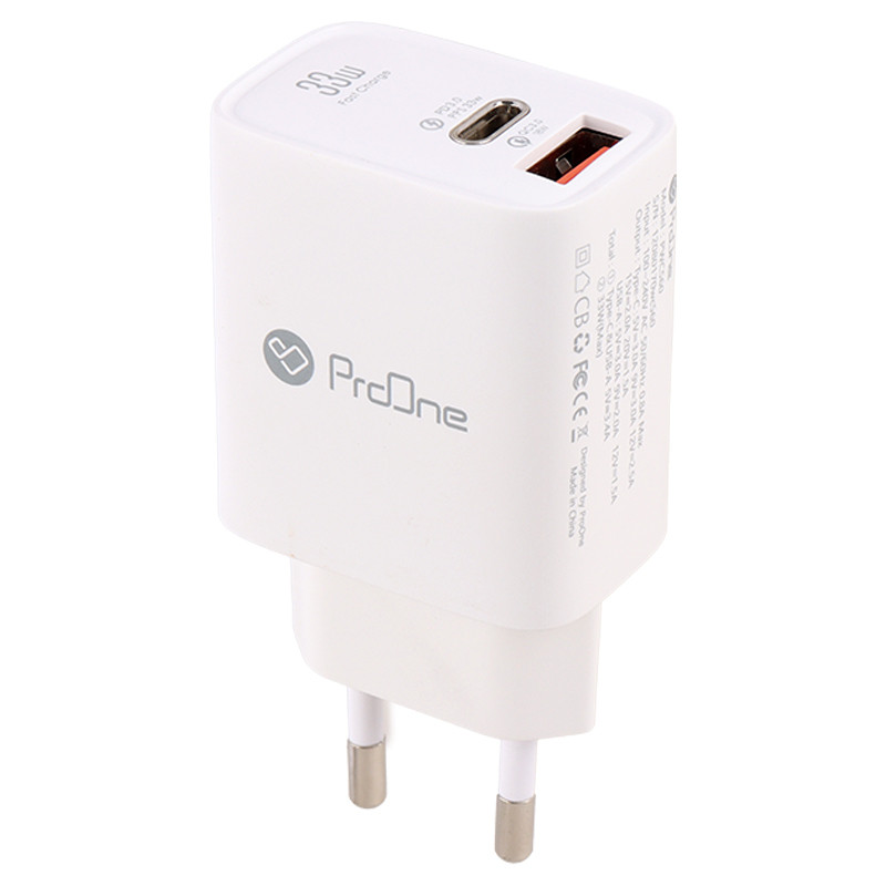 شارژر دیواری 30 وات پرووان PWC560 QC3.0 PD3.0 3A