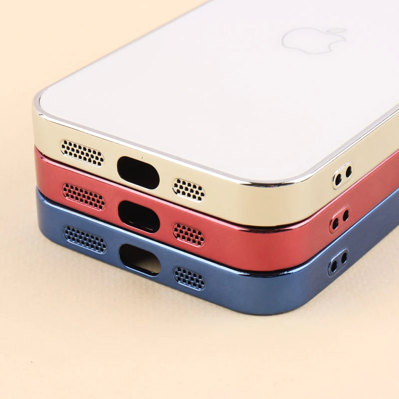 قاب براق Glass Case محافظ لنزدار iPhone 13