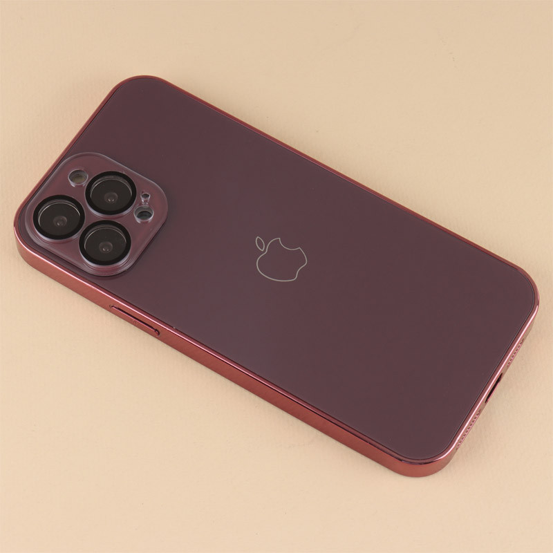 قاب براق Glass Case محافظ لنزدار iPhone 13 Pro Max