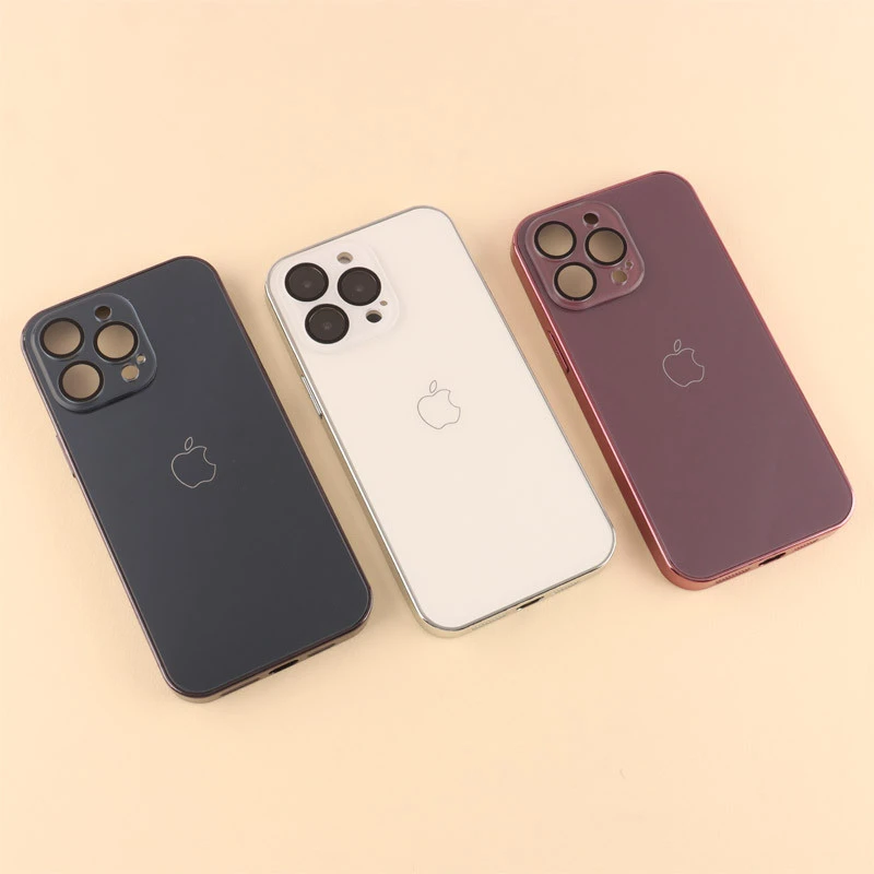 قاب براق Glass Case محافظ لنزدار iPhone 14 Pro Max