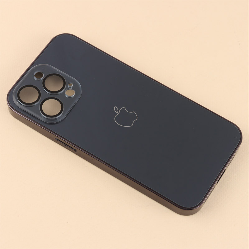 قاب براق Glass Case محافظ لنزدار iPhone 15 Pro Max