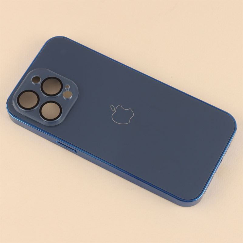 قاب براق Glass Case محافظ لنزدار iPhone 15 Pro Max