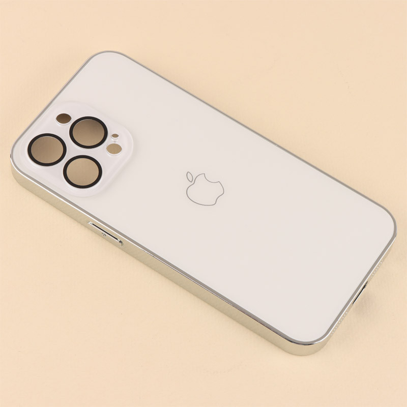 قاب براق Glass Case محافظ لنزدار iPhone 15 Pro Max