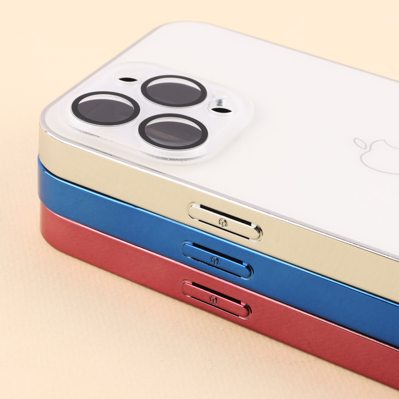 قاب براق Glass Case محافظ لنزدار iPhone 15 Pro Max