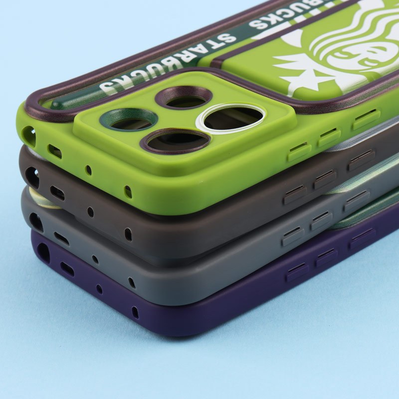 قاب سولید طرح دار دو رنگ محافظ لنزدار Xiaomi Poco X6