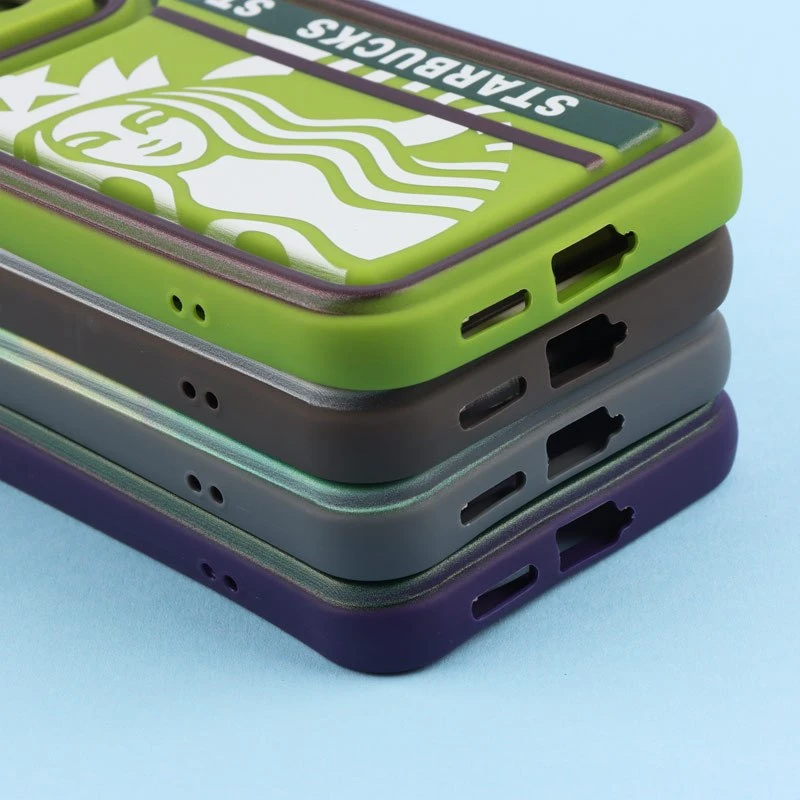 قاب سولید طرح دار دو رنگ محافظ لنزدار Xiaomi Poco X6