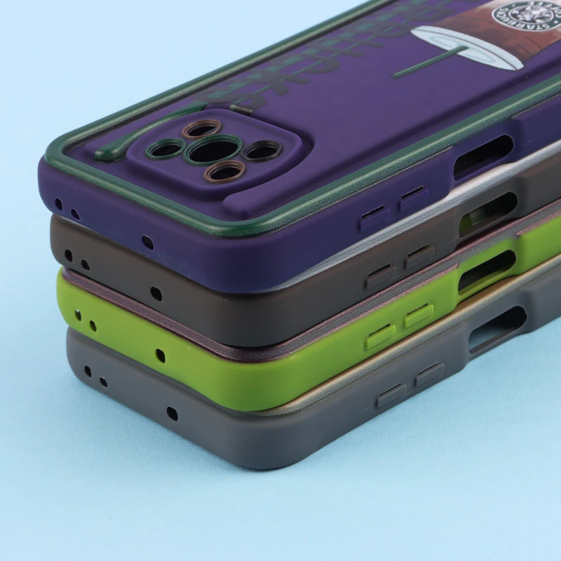 قاب سولید طرح دار دو رنگ محافظ لنزدار Xiaomi Poco X3 / X3 NFC / X3 pro