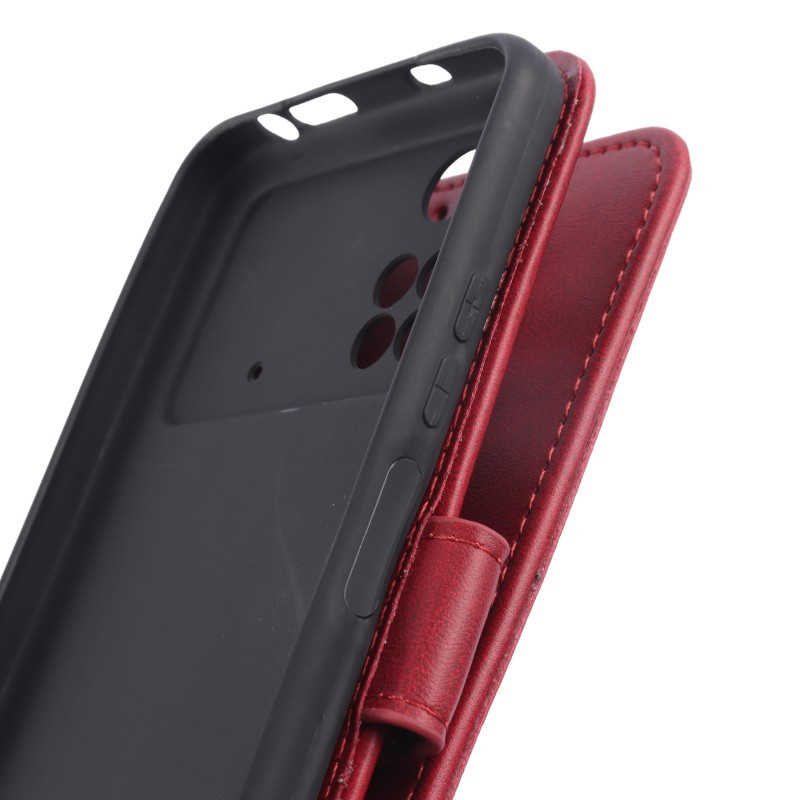 کیف چرمی مگنتی محافظ لنزدار Xiaomi Poco M4 Pro 4G