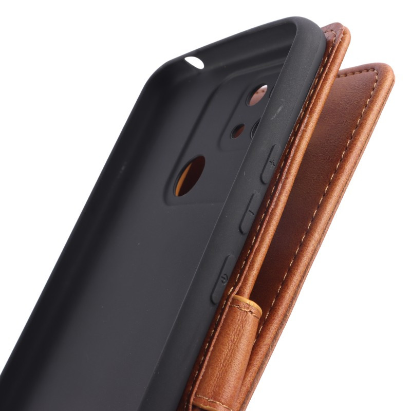 کیف چرمی مگنتی محافظ لنزدار Xiaomi Redmi 10C