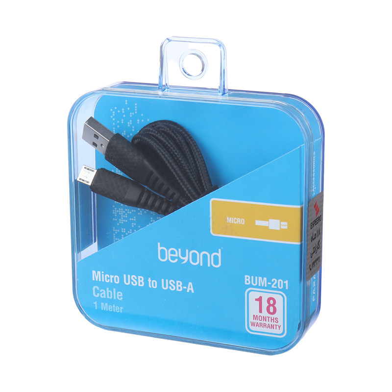 کابل میکرو یو اس بی فست شارژ Beyond BUM-201 2.1A 1m