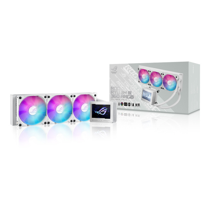 فن خنک کننده CPU ایسوس Asus Rog RYUJIN III 360 ARGB White