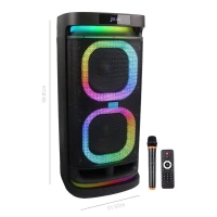 اسپیکر چمدانی بلوتوثی رم و فلش خور Verity V-PS2308 + میکروفون و ریموت کنترل