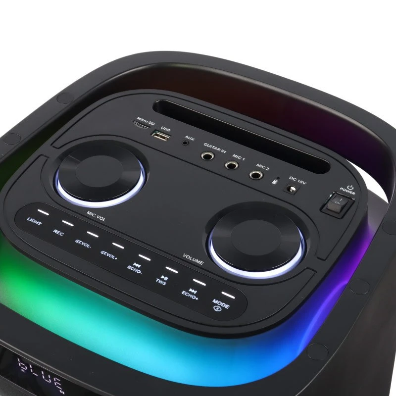 اسپیکر چمدانی بلوتوثی رم و فلش خور Verity V-PS2309 + میکروفون و ریموت کنترل