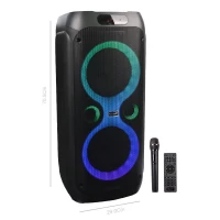 اسپیکر چمدانی بلوتوثی رم و فلش خور Verity V-PS2408 + میکروفون و ریموت کنترل
