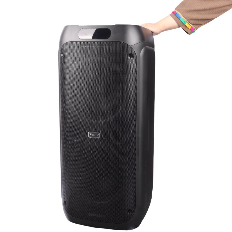اسپیکر چمدانی بلوتوثی رم و فلش خور Verity V-PS2408 + میکروفون و ریموت کنترل