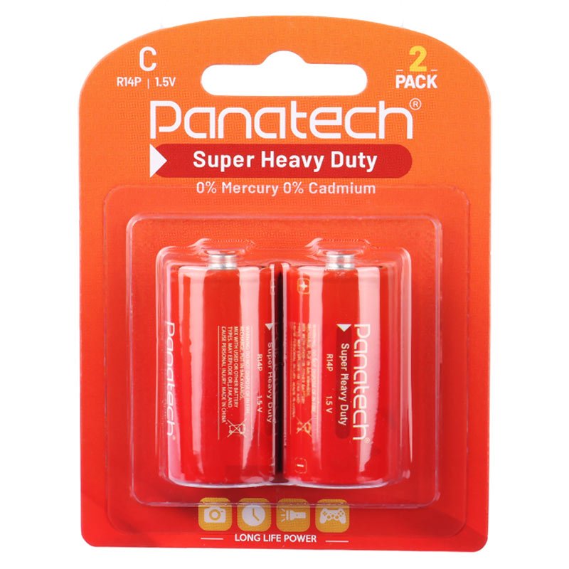 باتری دوتایی متوسط Panatech Super Heavy duty R14P 1.5V C