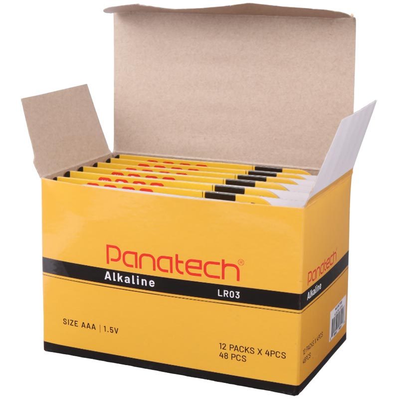 باتری چهارتایی نیم قلمی Panatech Alkaline LR03 1.5V AAA