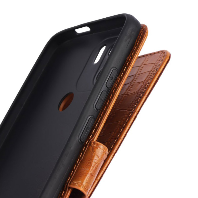 کیف چرمی پوست ماری مگنتی محافظ لنزدار Xiaomi Redmi A1 Plus