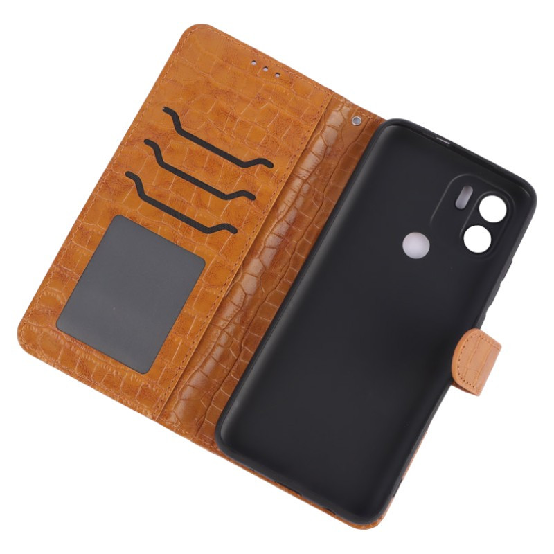 کیف چرمی پوست ماری مگنتی محافظ لنزدار Xiaomi Redmi A1 Plus