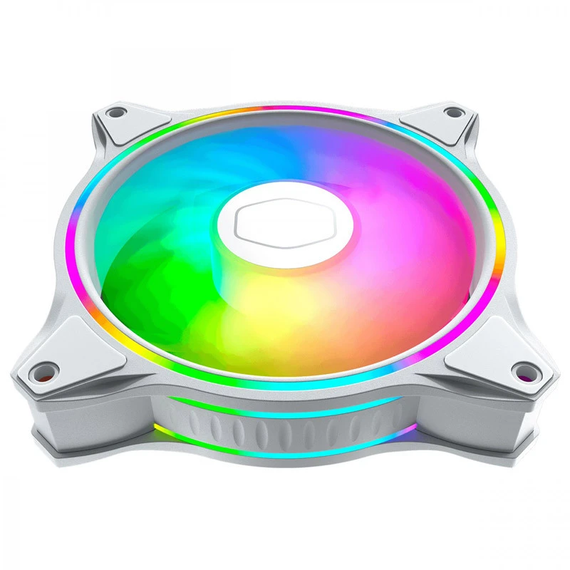 فن کیس کولر مستر Cooler Master MasterFan MF120 Halo ARGB White 12*12 بسته 3 عددی