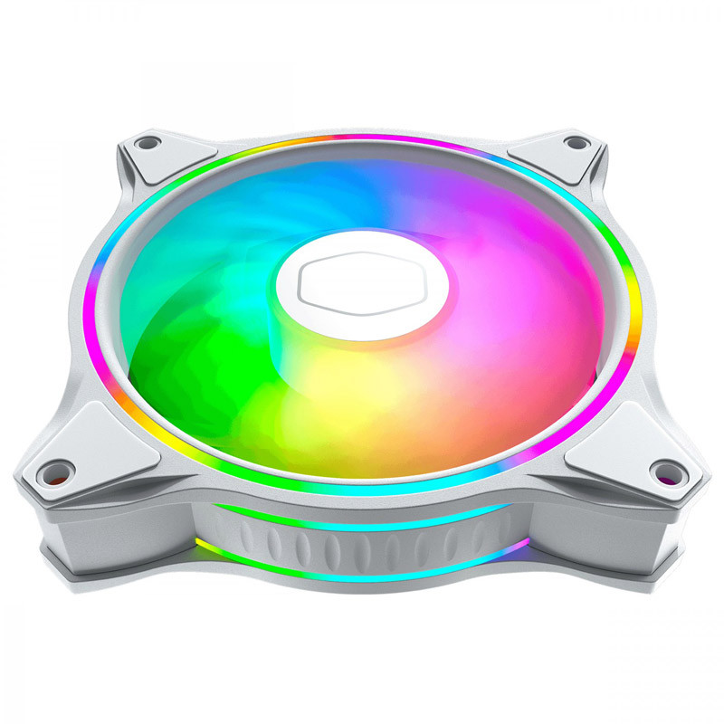 فن کیس کولر مستر Cooler Master MasterFan MF120 Halo ARGB White 12*12 بسته 3 عددی