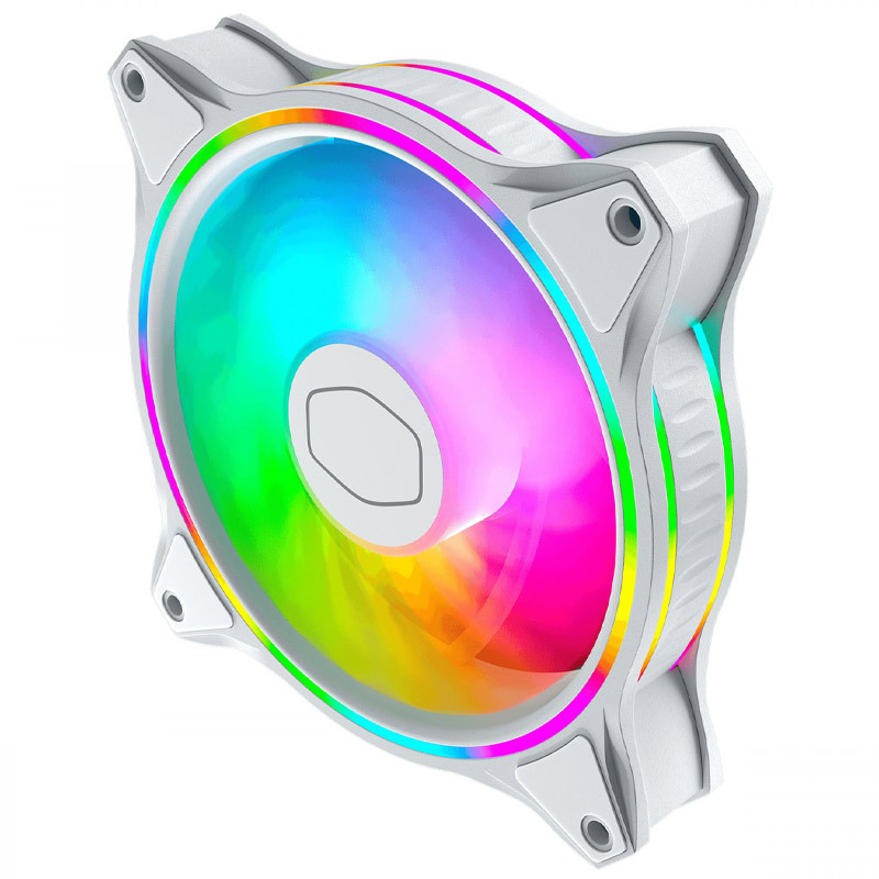 فن کیس کولر مستر Cooler Master MasterFan MF120 Halo ARGB White 12*12 بسته 3 عددی