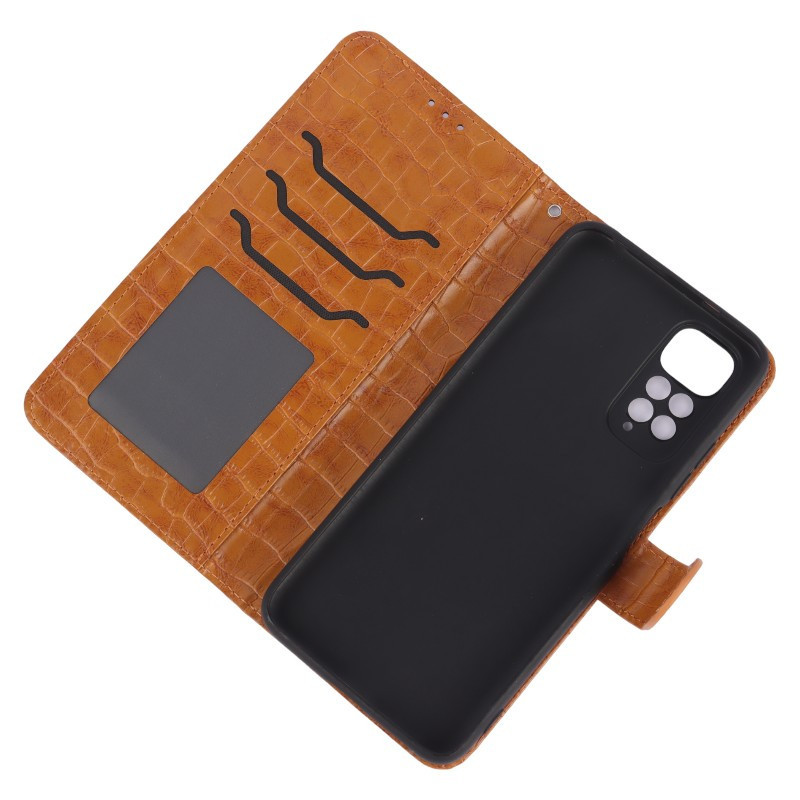 کیف چرمی پوست ماری مگنتی محافظ لنزدار Xiaomi Redmi Note 11 / 11s