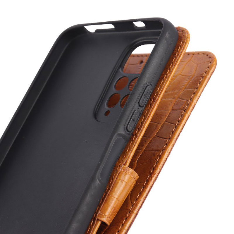 کیف چرمی پوست ماری مگنتی محافظ لنزدار Xiaomi Redmi Note 11 / 11s