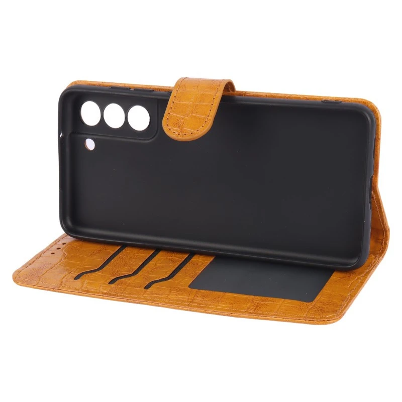 کیف چرمی پوست ماری مگنتی محافظ لنزدار Samsung Galaxy S21 FE 5G