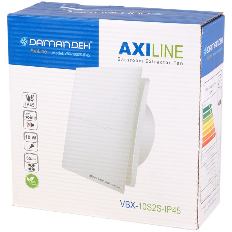 هواکش خانگی دمنده Damandeh Axiline VBX-10S2S-IP45 10cm