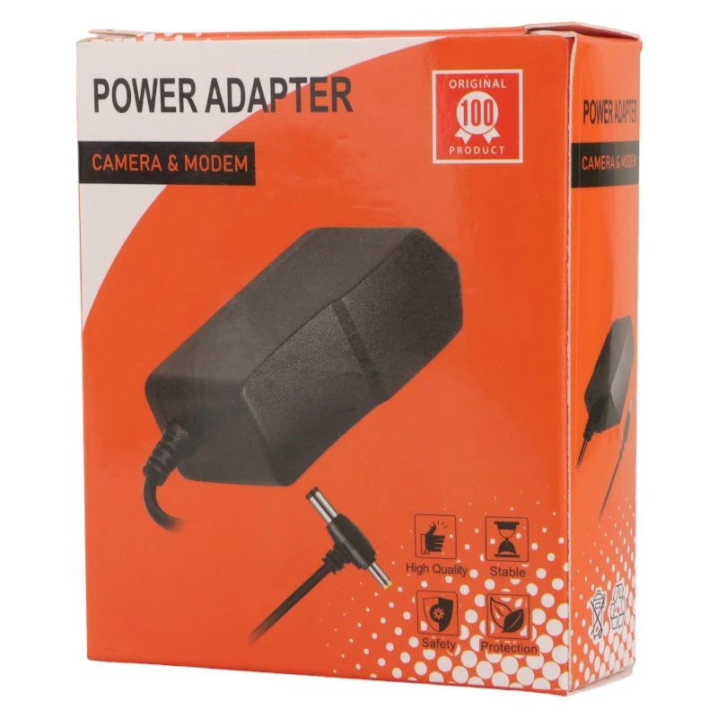 آداپتور برق دو فیش EU083S 12V 1A