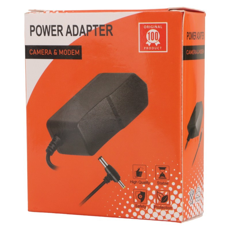 آداپتور برق دو فیش EU083S 12V 1A