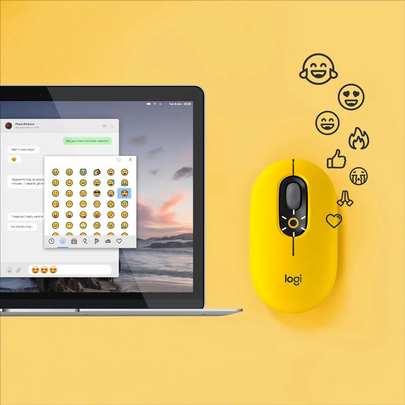موس بی سیم Logitech Pop Muse