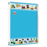 دفتر سیمی 100 برگ طرح جایزه نهال آلما کد 7185
