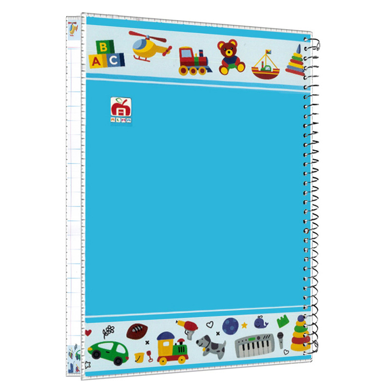 دفتر سیمی 100 برگ طرح جایزه نهال آلما کد 7185