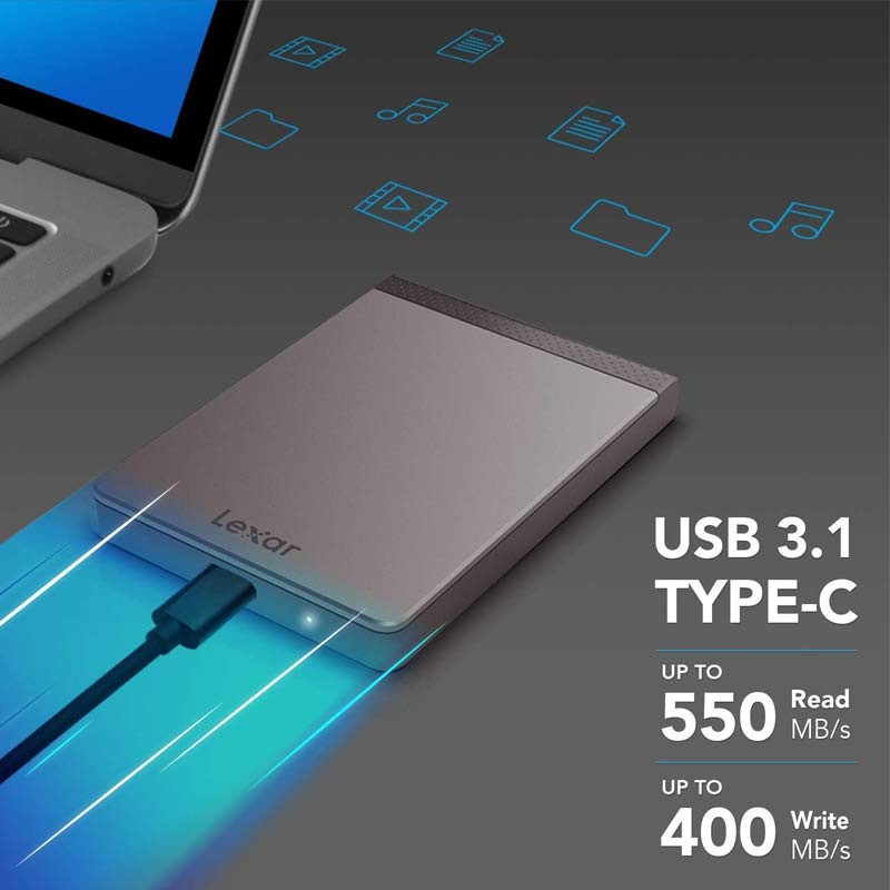 حافظه اکسترنال SSD لکسار Lexar SL200 2TB