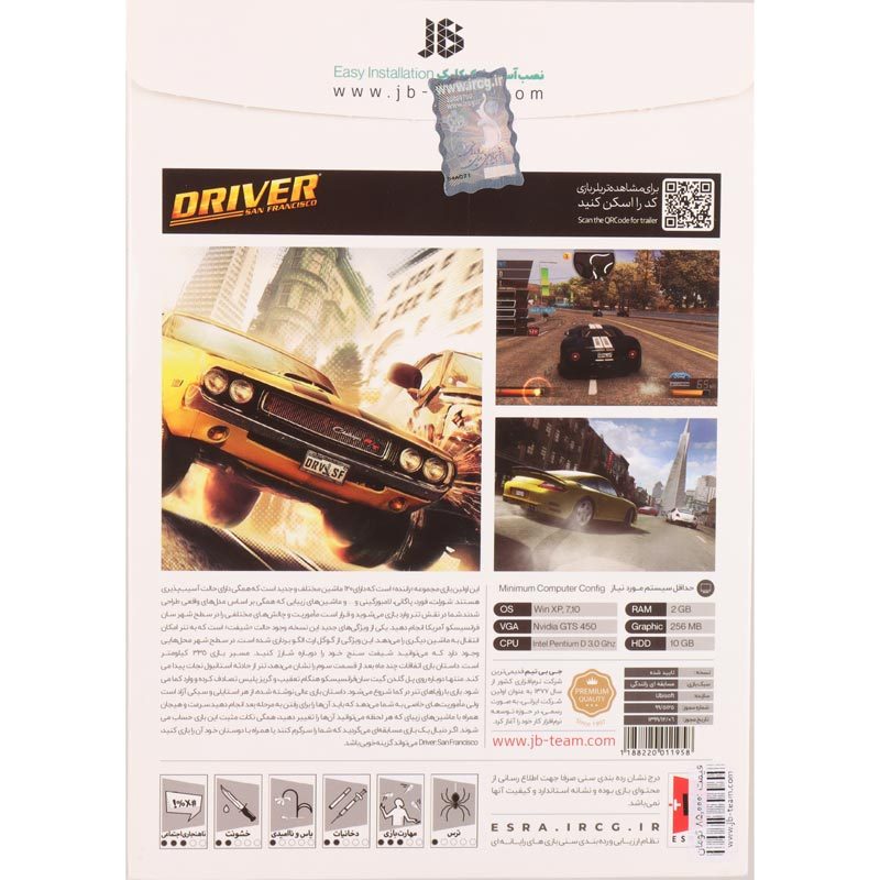بازی DRIVER San Francisco 1DVD9 JB.Team مناسب برای PC