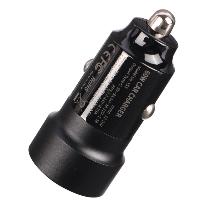 شارژر فندکی فست شارژ Yesido Y55 QC3.0 PD 3A 30W + کابل تبدیل تایپ سی