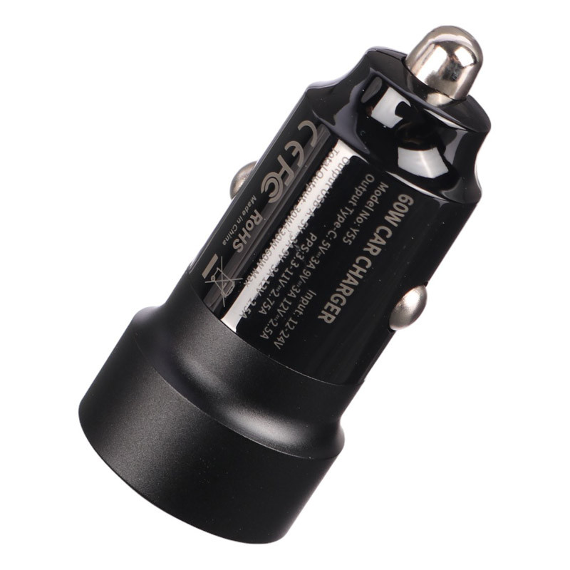 شارژر فندکی فست شارژ Yesido Y55 QC3.0 PD 3A 30W + کابل تبدیل تایپ سی