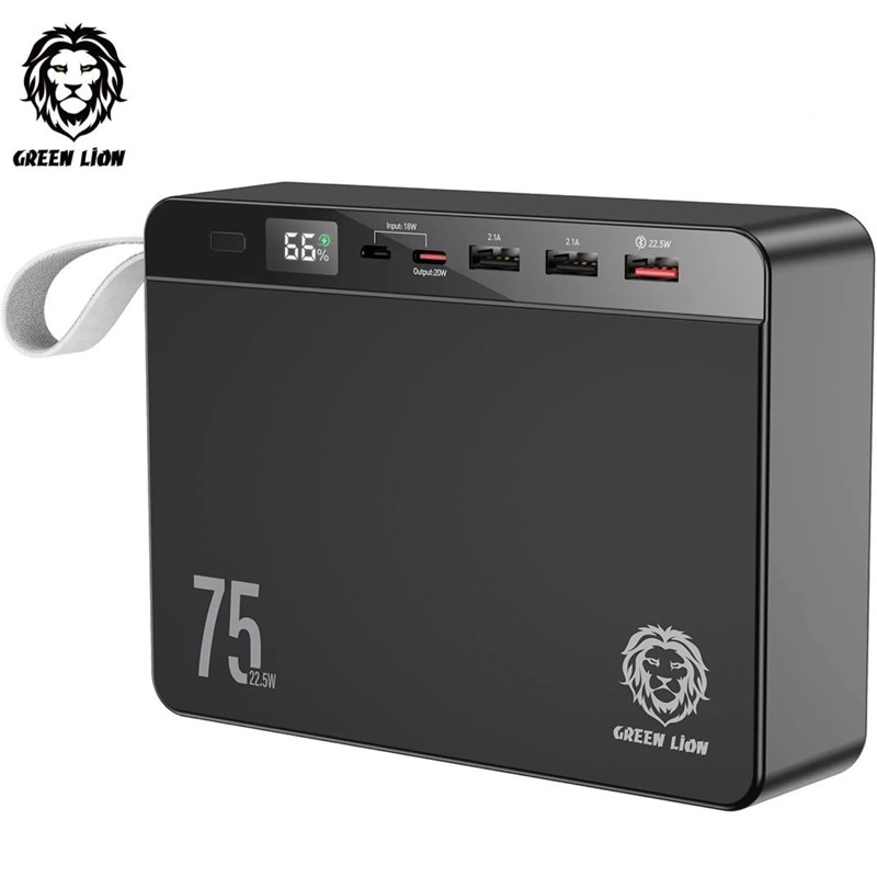 پاور بانک فست شارژ 75000 گرین لاین Green Lion Power Volt QC3.0 PD 22.5W