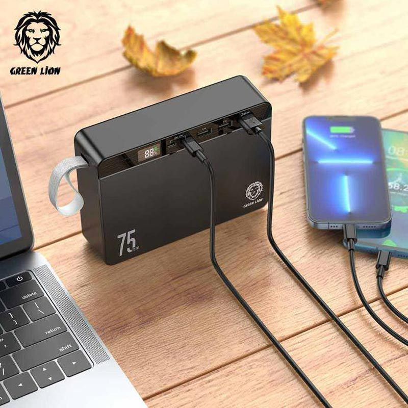 پاور بانک فست شارژ 75000 گرین لاین Green Lion Power Volt QC3.0 PD 22.5W